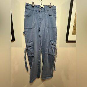 Women’s Light Blue Cargo Pants